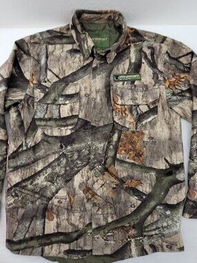 Medalist Huntgear Shirt Men's M Long Sleeve Scent Block X-Static Hunting Camo